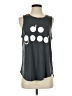 Assorted Brands Polka Dots Gray Sleeveless T-Shirt Size XS (estimated) - photo 1