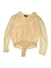Lulus 100% Polyester Tan Long Sleeve Blouse Size L - photo 1