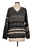 Chris & Carol Print Black Pullover Sweater Size L - photo 1