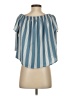 Lily White Blue Sleeveless Blouse Size S - photo 2