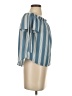 Lily White Blue Sleeveless Blouse Size S - photo 4
