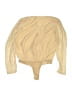 Lulus 100% Polyester Tan Long Sleeve Blouse Size L - photo 2