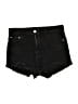 Zara Black Denim Shorts Size 8 - photo 1
