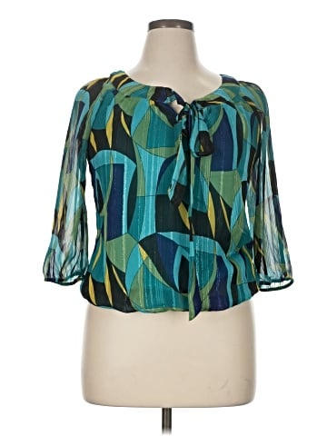 Sara Michelle 3/4 Sleeve Blouse (view 1)