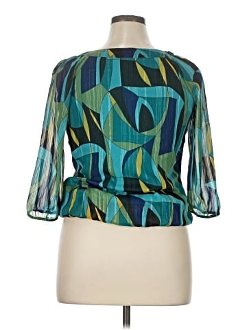 Sara Michelle 3/4 Sleeve Blouse (view 2)