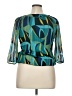 Sara Michelle 100% Polyester Teal 3/4 Sleeve Blouse Size XL (petite) - photo 2
