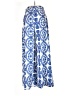Shein 100% Polyester Print Blue Casual Pants Size 4 - photo 2