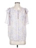 Ann Taylor Blue Short Sleeve Blouse Size XS - photo 1