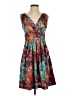 Corey P. 100% Polyester Paisley Teal Cocktail Dress Size 4 - photo 1