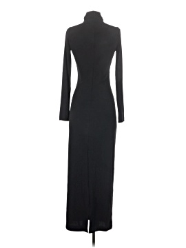 black zara dress long sleeve Mosella Jacquard Puff Sleeve Midi Dress