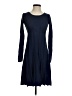 Max Studio Solid Blue Casual Dress Size XS - photo 1