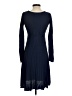 Max Studio Solid Blue Casual Dress Size XS - photo 2