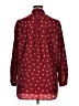 Fun2Fun 100% Polyester Polka Dots Burgundy Long Sleeve Blouse Size 1X - photo 2
