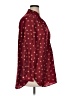 Fun2Fun 100% Polyester Polka Dots Burgundy Long Sleeve Blouse Size 1X - photo 4
