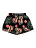 Shein 100% Polyester Tropical Black Shorts Size 6 - photo 1
