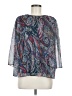 Ted Baker London Paisley Blue 3/4 Sleeve Blouse Size 6 (2) - photo 1