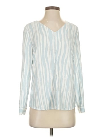 Elizabeth & Clarke Long Sleeve Silk Top (view 1)