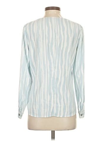 Elizabeth & Clarke Long Sleeve Silk Top (view 2)