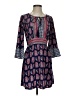 Red Camel 100% Polyester Paisley Blue Casual Dress Size S - photo 1