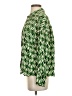Black Tape_ Argyle Green Long Sleeve Blouse Size S - photo 5
