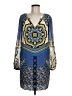 Hale Bob Print Blue Casual Dress Size M - photo 1