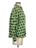 Black Tape_ Argyle Green Long Sleeve Blouse Size S - photo 4