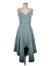 Elliatt Solid Teal Cocktail Dress Size M - photo 1