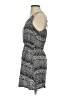 Mine 100% Rayon Graphic Gray Casual Dress Size S - photo 5