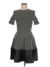 Aqua Tweed Gray Casual Dress Size M - photo 1