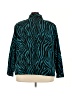 Susan Graver 100% Polyester Animal Print Teal Long Sleeve Blouse Size 3X - photo 2