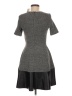 Aqua Tweed Gray Casual Dress Size M - photo 2