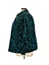 Susan Graver 100% Polyester Animal Print Teal Long Sleeve Blouse Size 3X - photo 5