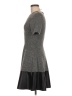 Aqua Tweed Gray Casual Dress Size M - photo 5
