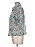 Assorted Brands Floral Teal Short Sleeve Blouse Size L (estimated) - photo 5