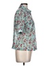 Assorted Brands Floral Teal Short Sleeve Blouse Size L (estimated) - photo 4