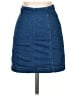 Free People Solid Blue Denim Skirt Size 0 - photo 1