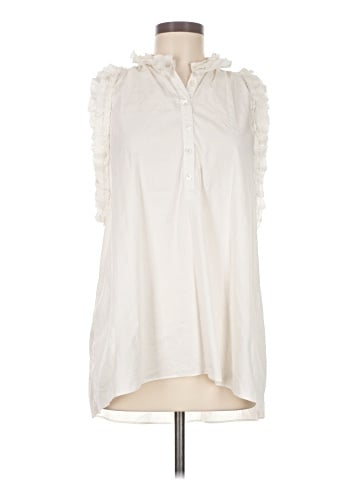 BCBGMAXAZRIA Sleeveless Button-Down Shirt (view 1)
