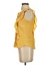 Etcetera 100% Silk Yellow Sleeveless Silk Top Size 2 - photo 5