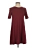 BCBGeneration Solid Burgundy Casual Dress Size XS - photo 1