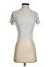 Unbranded Silver Short Sleeve Turtleneck Size S - photo 1