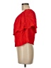Holding Horses 100% Rayon Red Short Sleeve Blouse Size M - photo 5