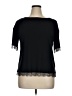 Jones & Co Black Short Sleeve Top Size 1X - photo 1