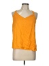 Floreat 100% Silk Orange Sleeveless Silk Top Size L - photo 1