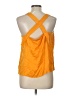Floreat 100% Silk Orange Sleeveless Silk Top Size L - photo 2