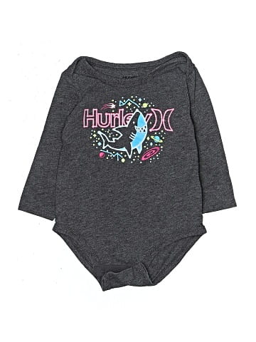 Hurley Long Sleeve Onesie (view 1)