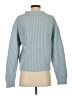 Proenza Schouler White Label Solid Blue Wool Pullover Sweater Size S - photo 2