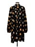 Shein 100% Polyester Polka Dots Black Casual Dress Size 8 - 10 - photo 2