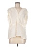 Topshop 100% Polyester Ivory Sleeveless Blouse Size 8 - photo 1