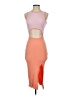 Unbranded Color Block Orange Cocktail Dress Size S - photo 1