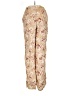 Dissh 100% Linen Floral Gold Casual Pants Size 2 - photo 2